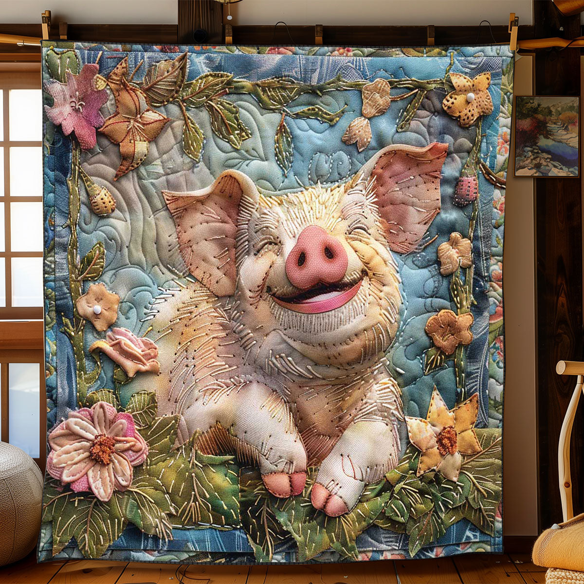 Piglet's Sunny Day WN1908048CL Quilt