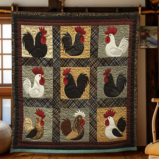 Playful Chickens WN0509049CL Quilt