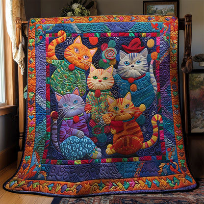 Playing With Cat WM2108030CL Quilt