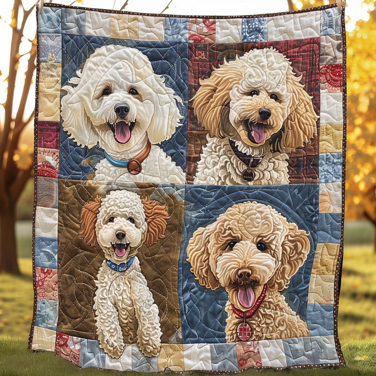 Poodle Delight SR1008050CL Quilt