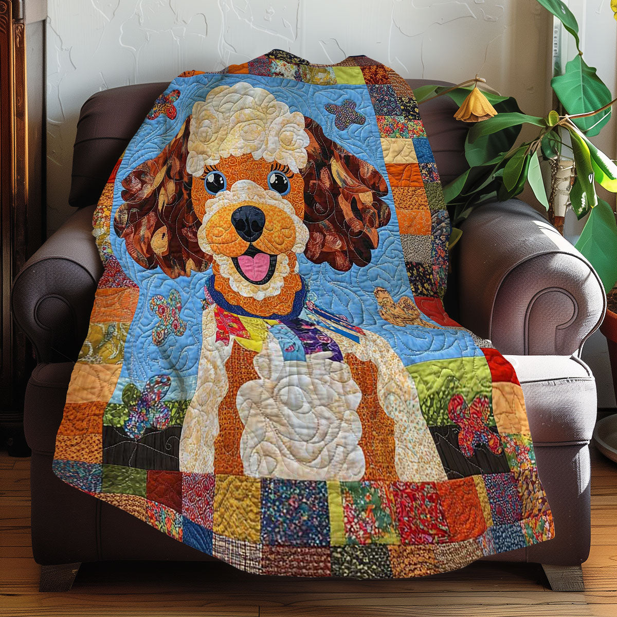 Poodle Funny WN0608033CL Quilt