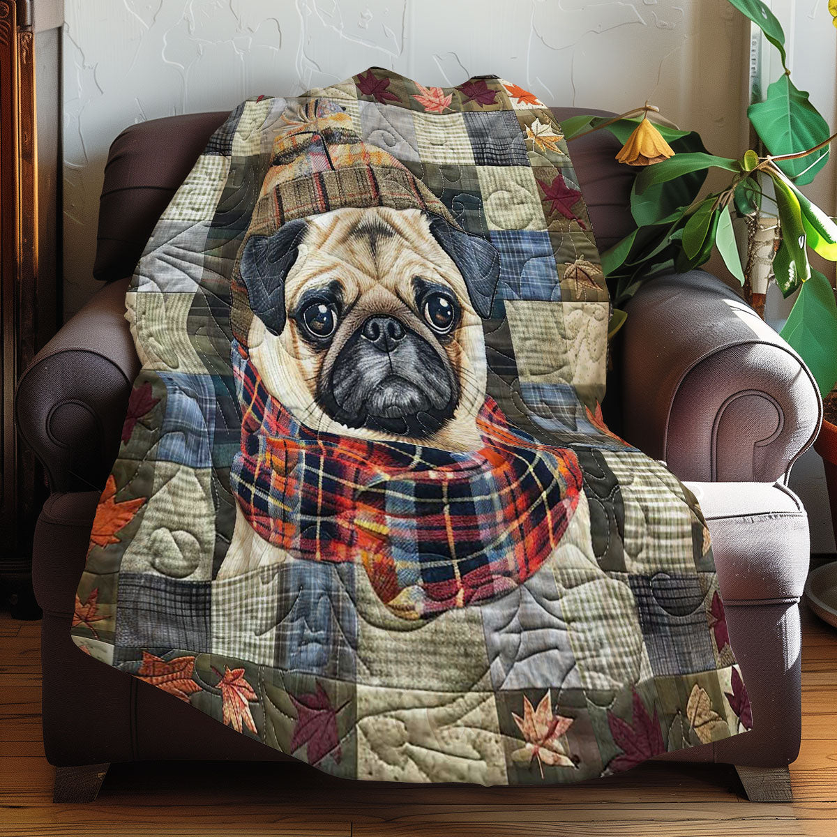 Pug And Maple Leaf WN2907018CL Quilt