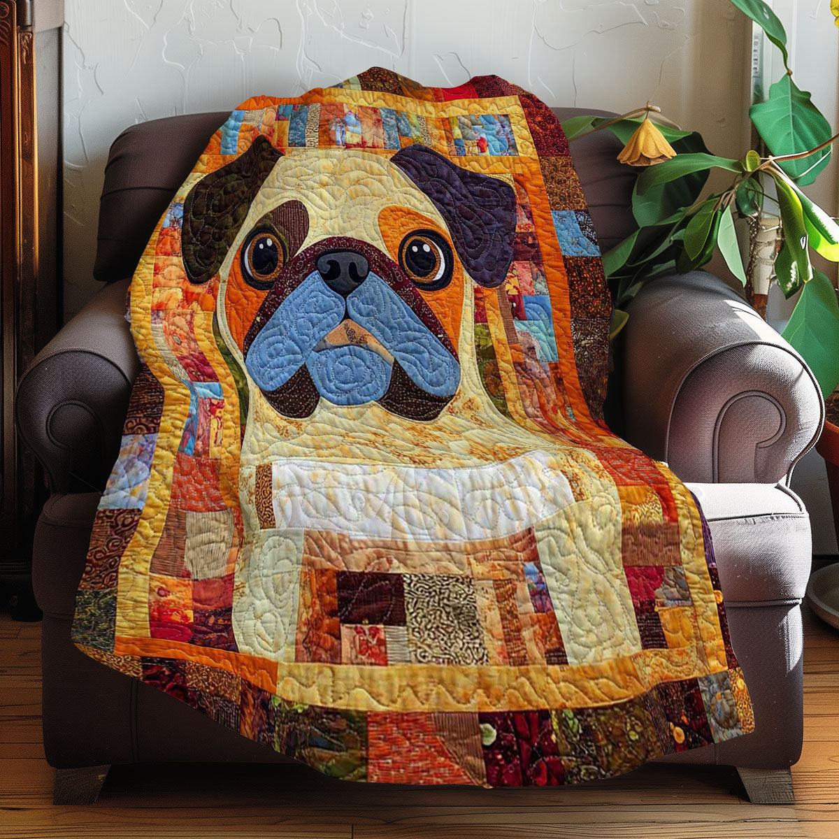 Pug Cute WN0608037CL Quilt