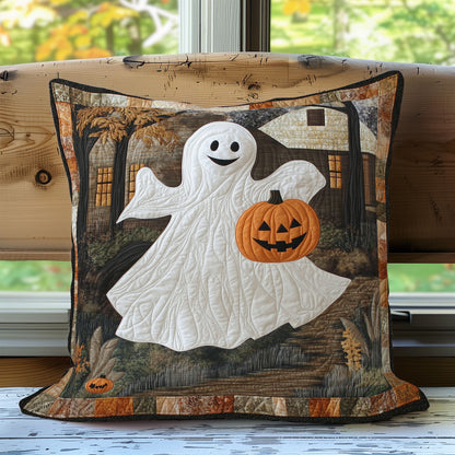 Pumpkin Ghost WN3107080CL Quilt Pillow Case