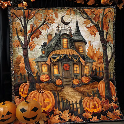 Pumpkin House Of Haunts WN1908061CL Quilt