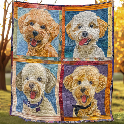 Puppy Poodle SR1008051CL Quilt