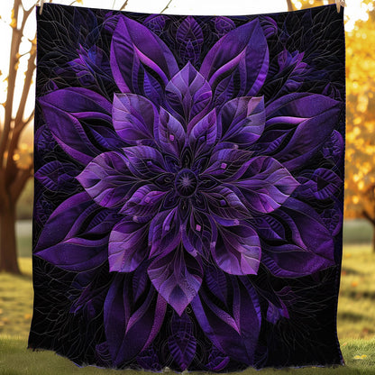 Purple Blooming Flower SR1608042CL Quilt