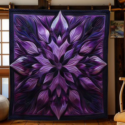 Purple Delight Flower WN1508095CL Quilt