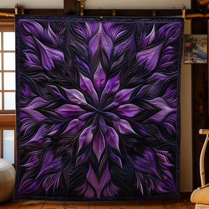 Purple Elegance Flower WN1508097CL Quilt