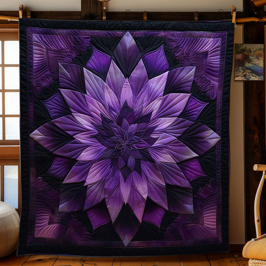 Purple Flower Magic WN1908059CL Quilt