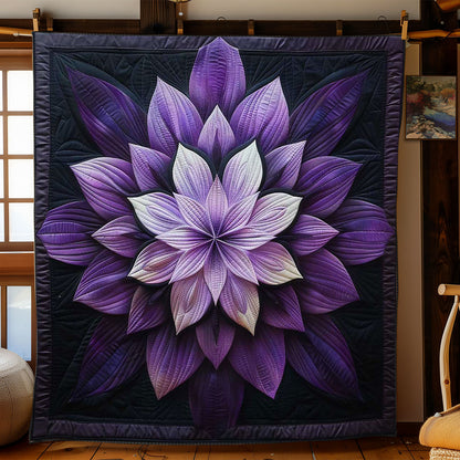 Purple Flower Symphony WN1908053CL Quilt