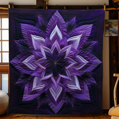 Purple Flower Whisper WN1908055CL Quilt