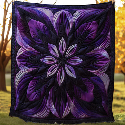 Purple Harmony Flower SR1608020CL Quilt