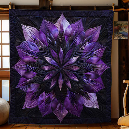 Purple Harmony Flower WN1508101CL Quilt