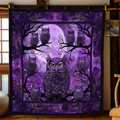 Purple Owl Enchantment WN2408155CL Quilt