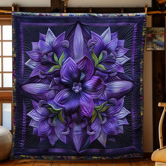 Purple Petals WN2208144CL Quilt