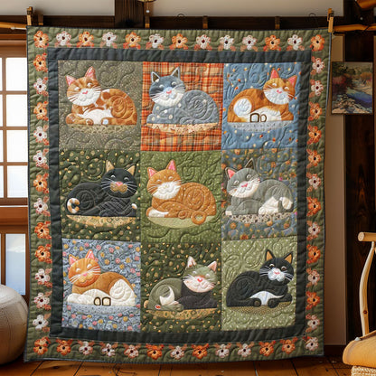 Purrfect Cat Comforter WN2108007CL Quilt