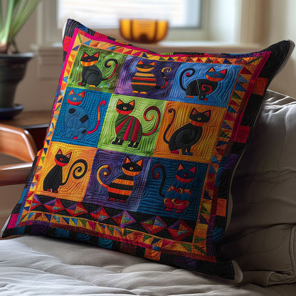 Black Cats WP2507009CL Quilt Pillow Case