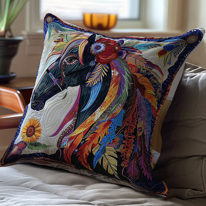 Horse Native American WP2507032CL Quilt Pillow Case