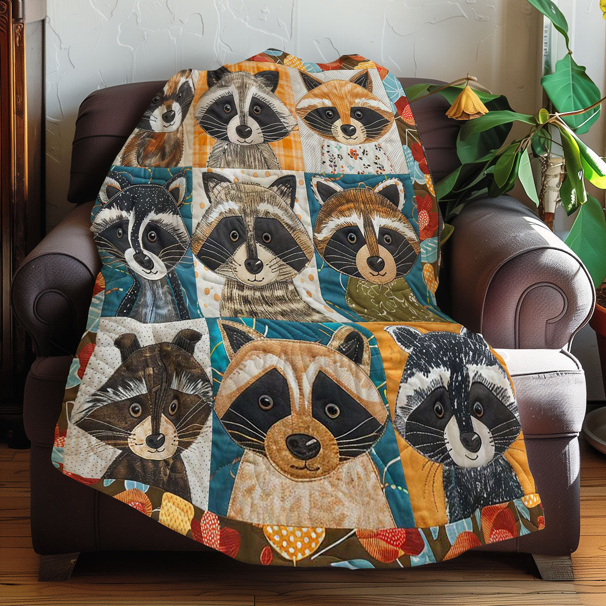 Raccoon Cozy Nest WN0808114CL Quilt