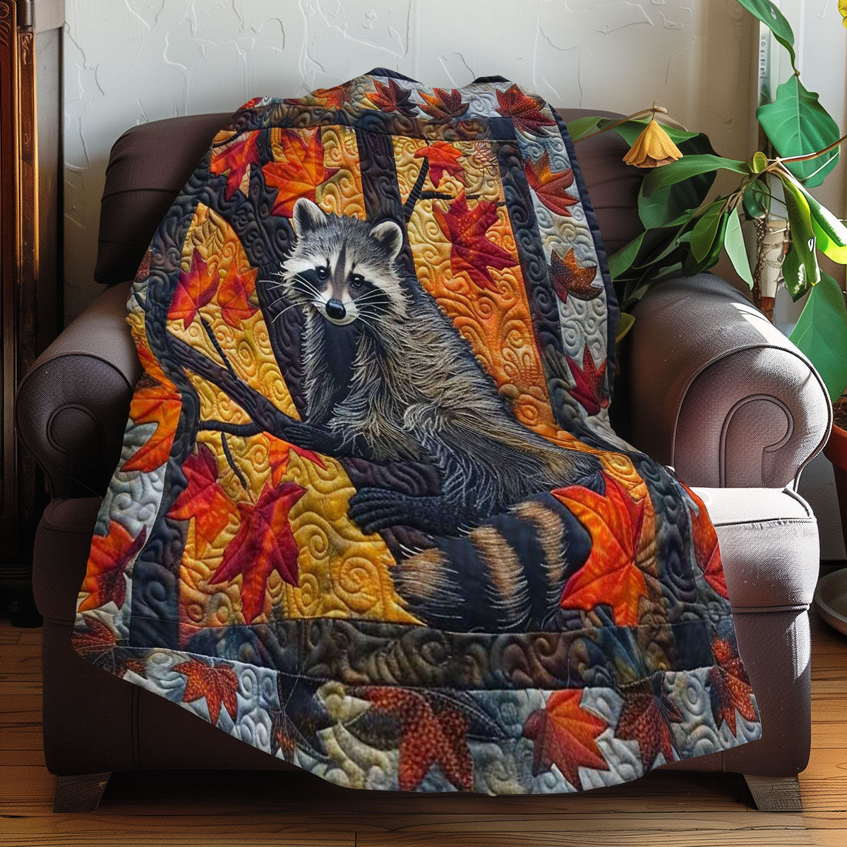 Raccoon Harvest Cozy WN0808063CL Quilt