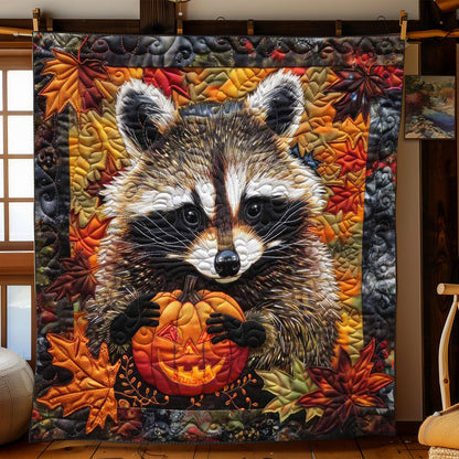 Raccoon Pumpkin Patch WN1508065CL Quilt