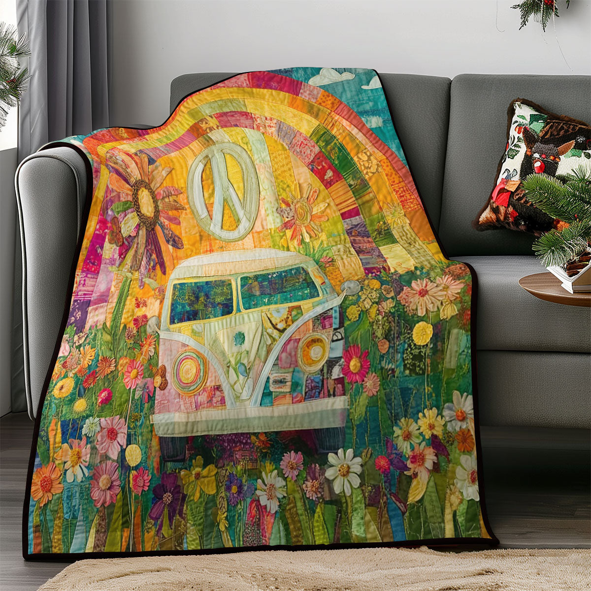 Rainbow Camper Van WM0308018CL Quilt