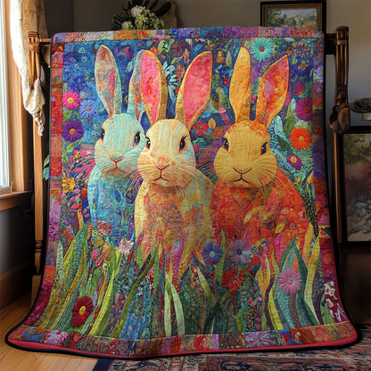 Rainbow Rabbit WM3008027CL Quilt