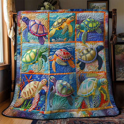 Rainbow Turtle WM2608001CL Quilt