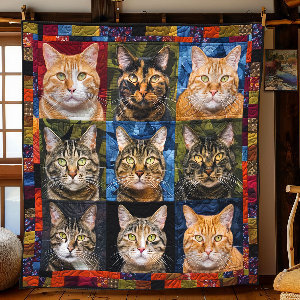 Rebel Cats WN2208030CL Quilt