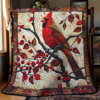 Red Cardinals WM3008014CL Quilt