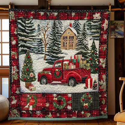 Red Truck Winter Wonderland WN1109009CL Quilt