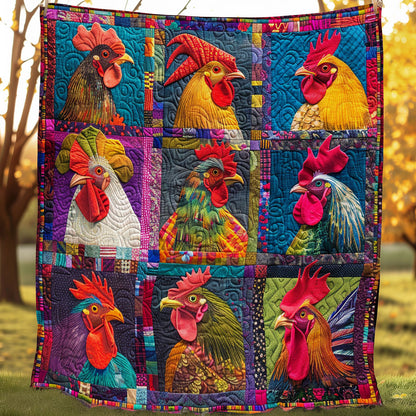 Rooster Collection SR1608035CL Quilt