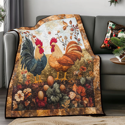 Roosters WM0308030CL Quilt