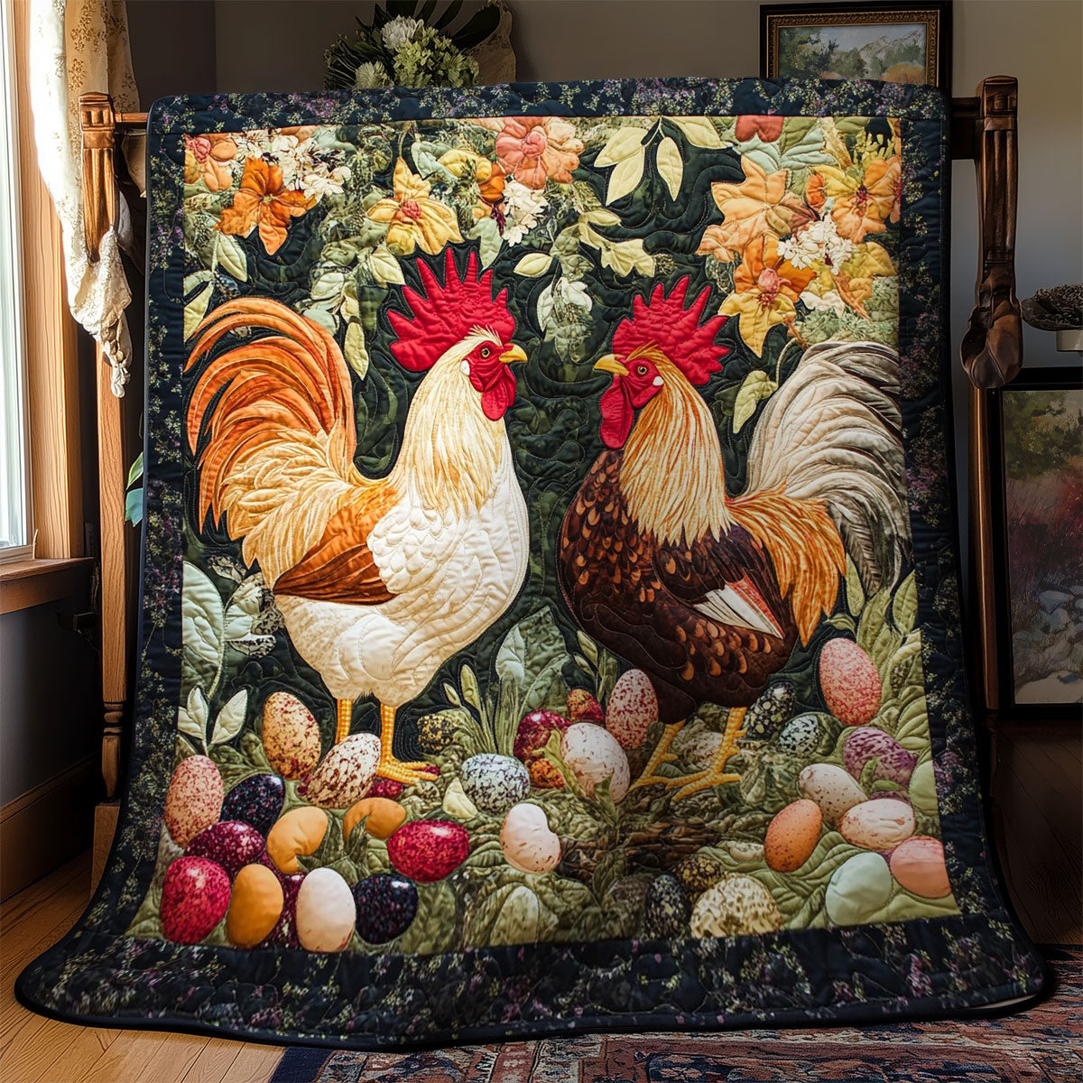 Roosters WM3008031CL Quilt