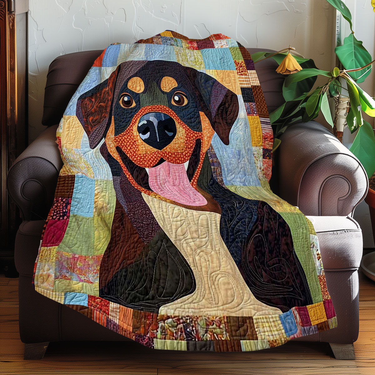 Rottweiler Cute WN0608043CL Quilt