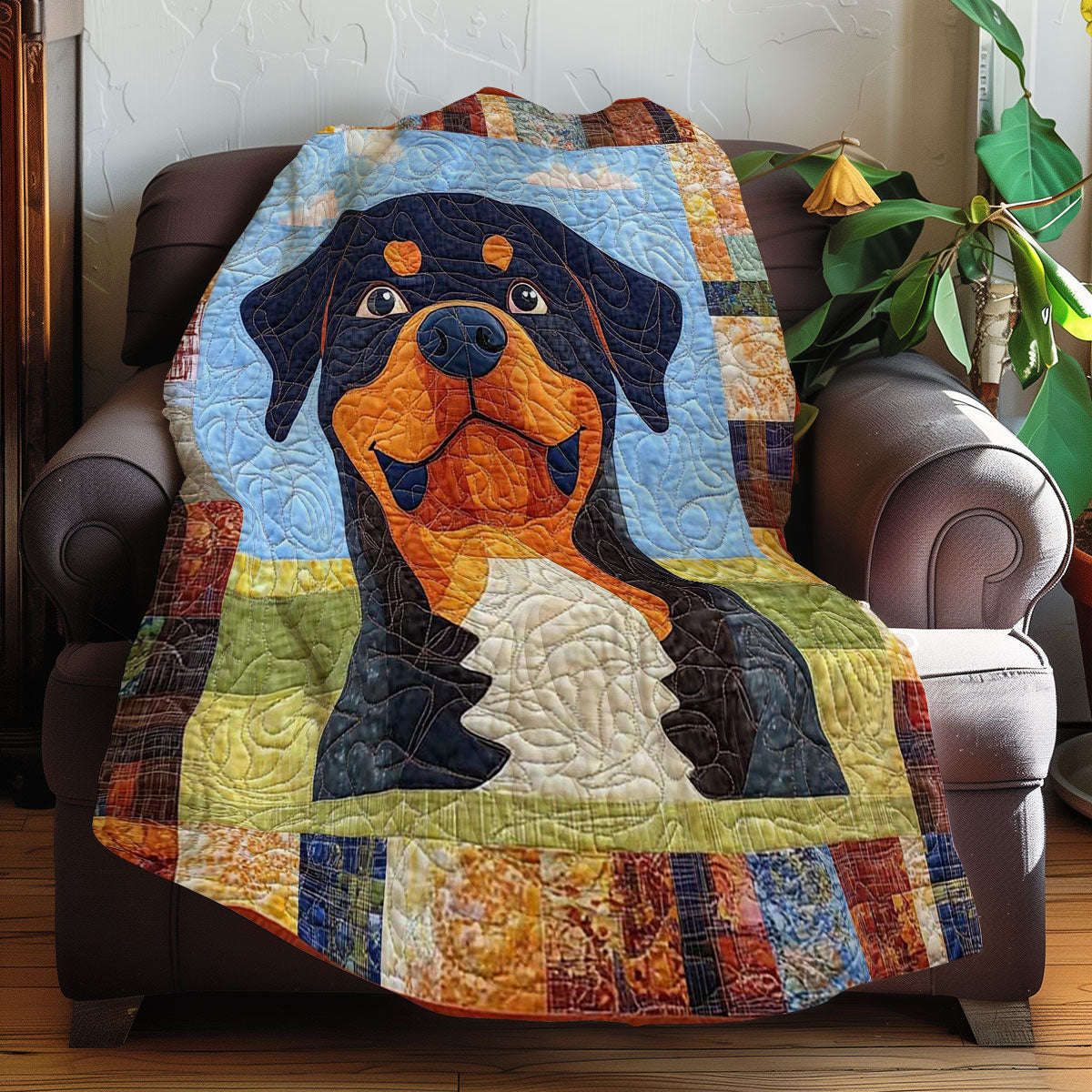 Rottweiler Funny WN0608042CL Quilt