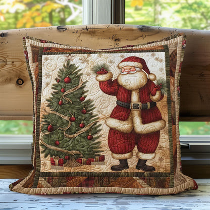 Santa And Christmas Tree WN2907090CL Pillow Case