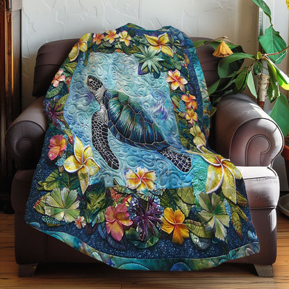 Sea Turtle Flower WN3007003CL Quilt