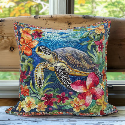 Sea Turtle Garden WN3007084CL Quilt Pillow Case