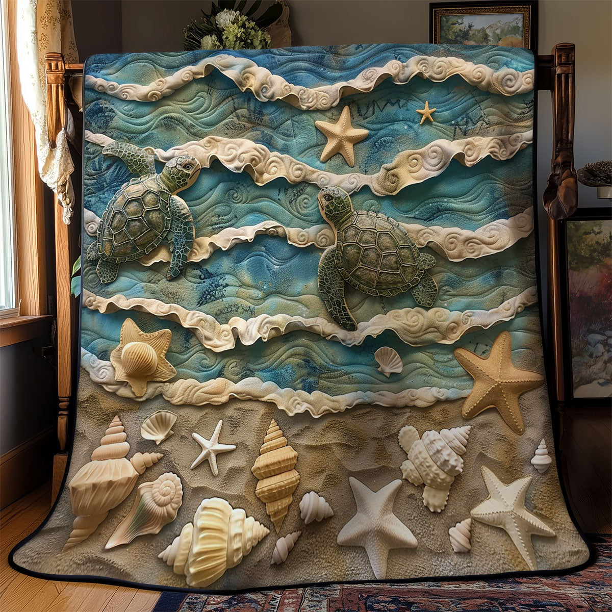 Sea Turtles WM0909037CL Quilt