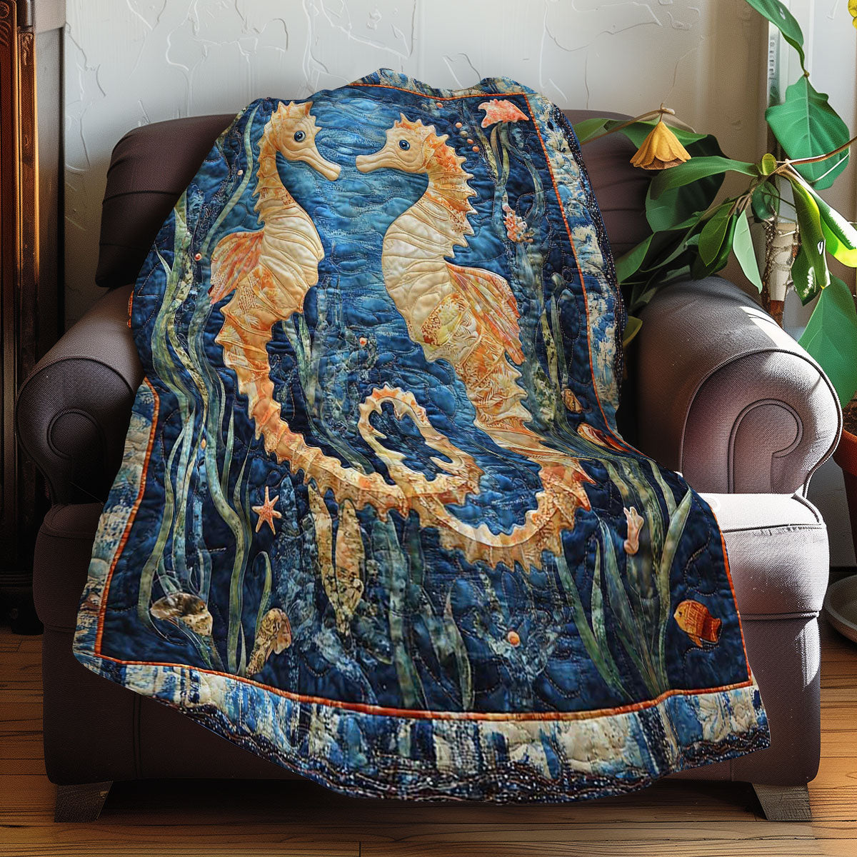 Seahorses WN0208049CL Quilt