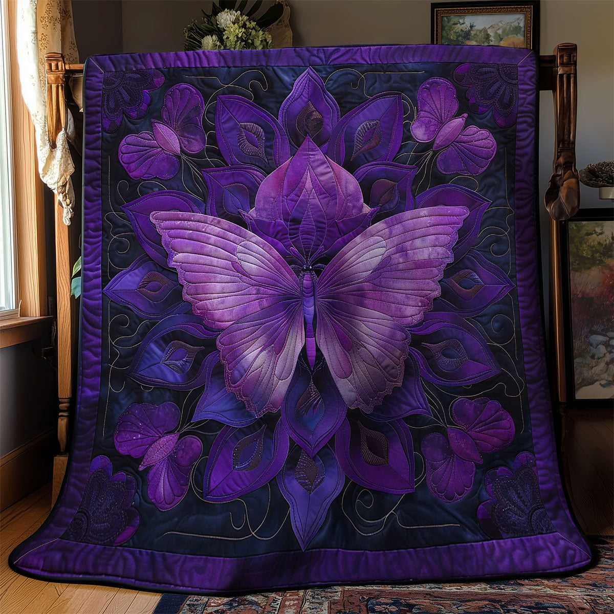 Secret Bloom Butterfly WM2308037CL Quilt