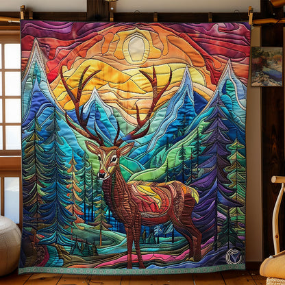 Serene Sunset Deer WN0909073CL Quilt