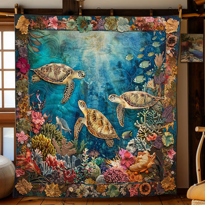 Serene Turtle Reef WN1008015CL Quilt