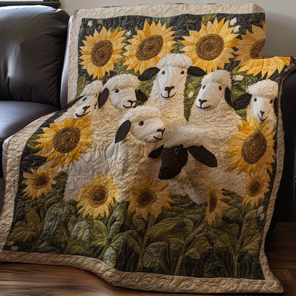 Sheeps Side Sunflowers WM3107001CL Quilt