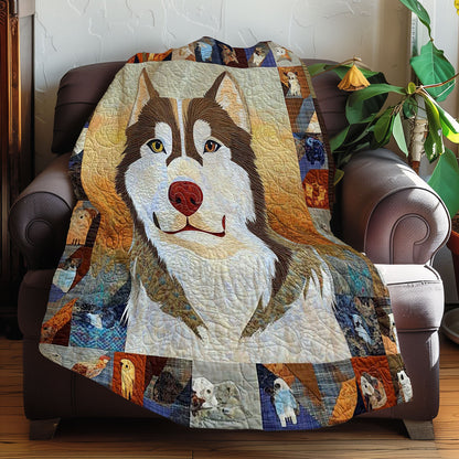 Siberian Husky Cozy WN0608049CL Quilt