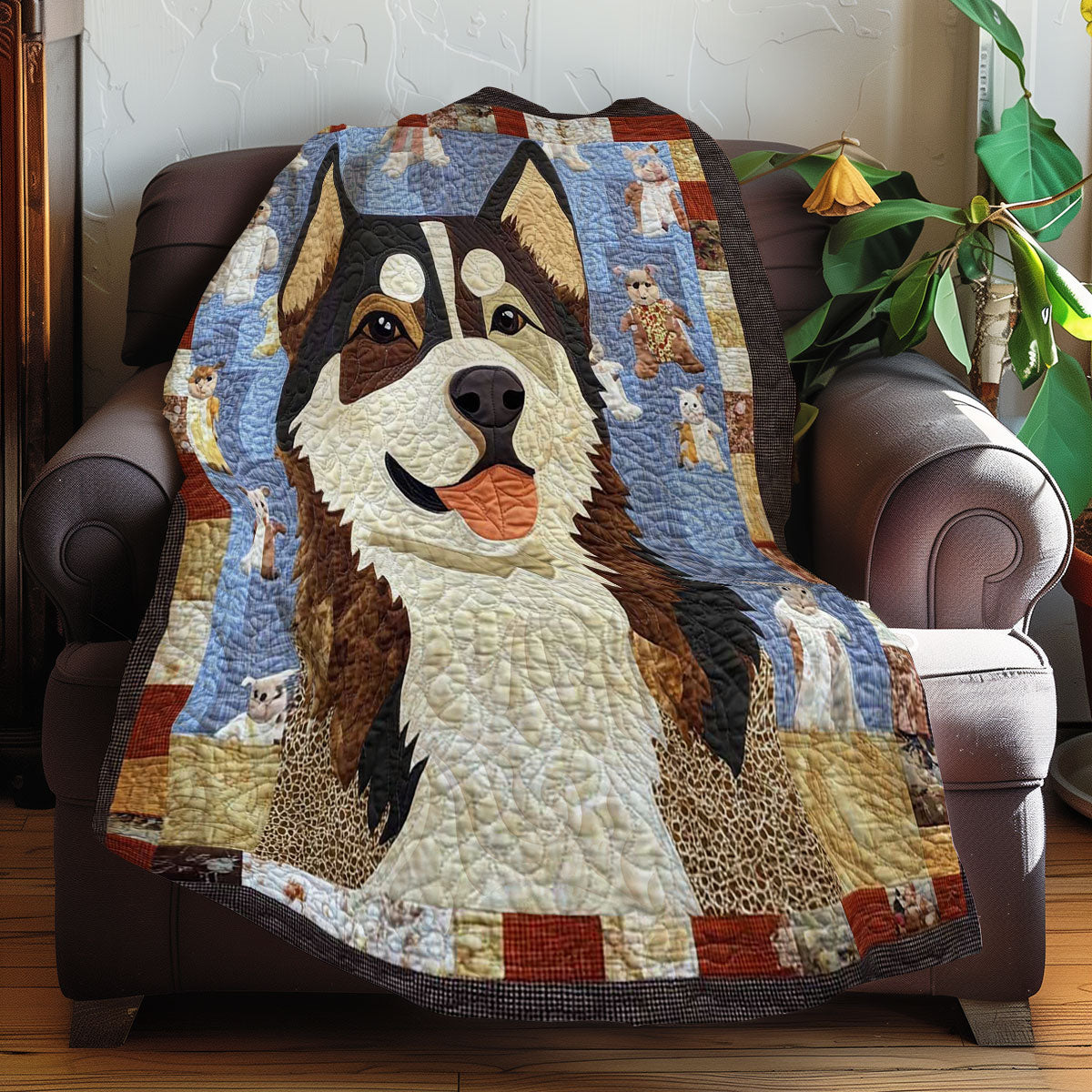 Siberian Husky Cute WN0608051CL Quilt