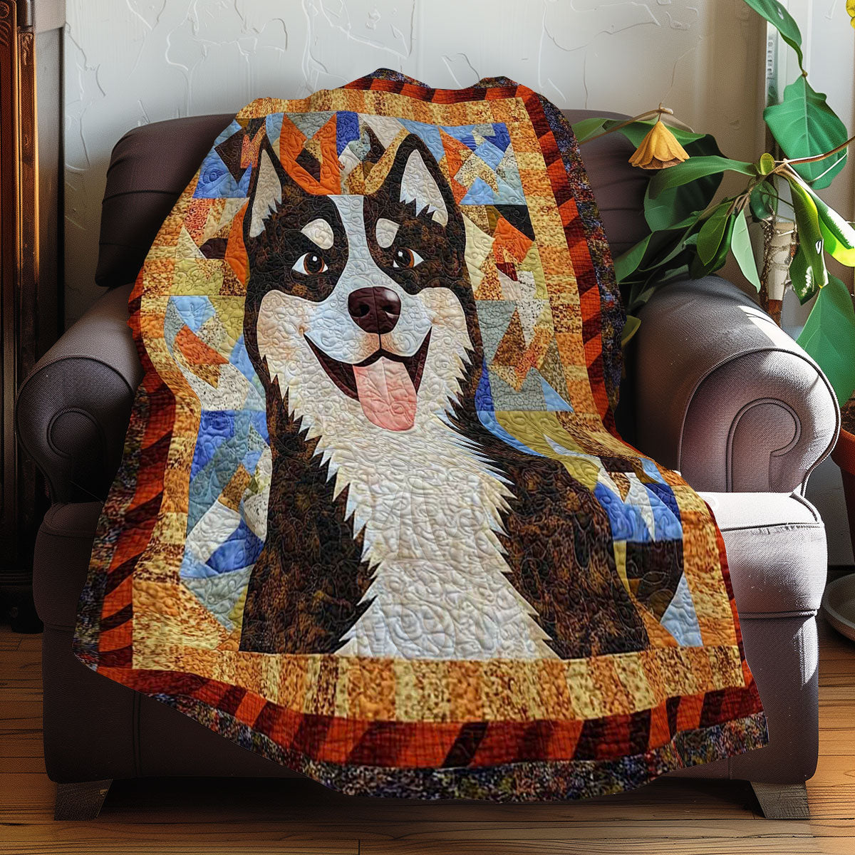 Siberian Husky Funny WN0608050CL Quilt