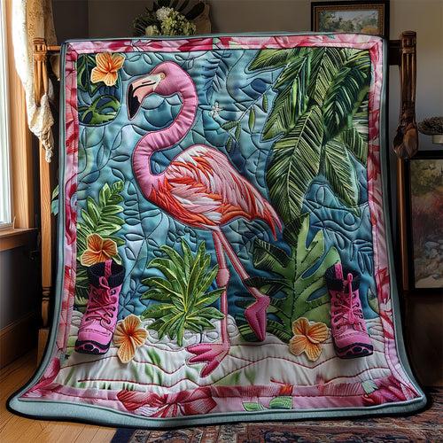 Silk Pink Flamingo WM2308058CL Quilt